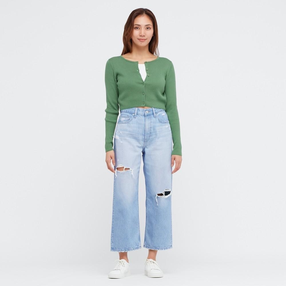 Uniqlo loose cropped jeans